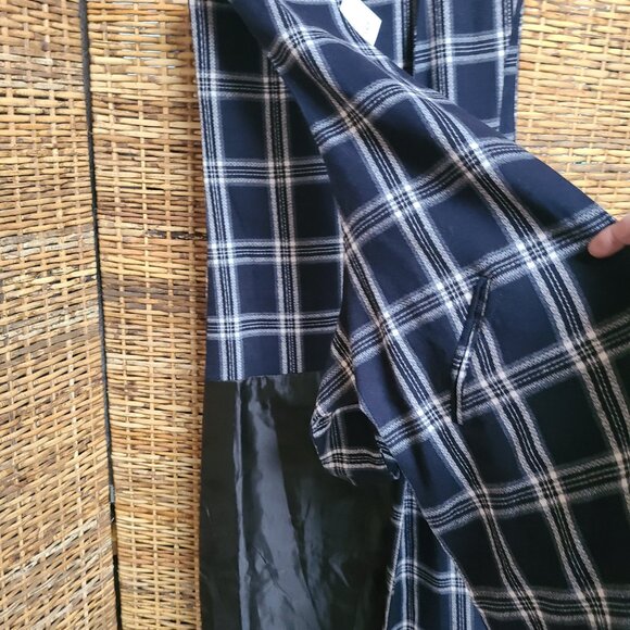 NWT Rebecca Elliot Long Plaid Open Sides Vest Jacket $142.00 Scotland Design - Picture 7 of 7